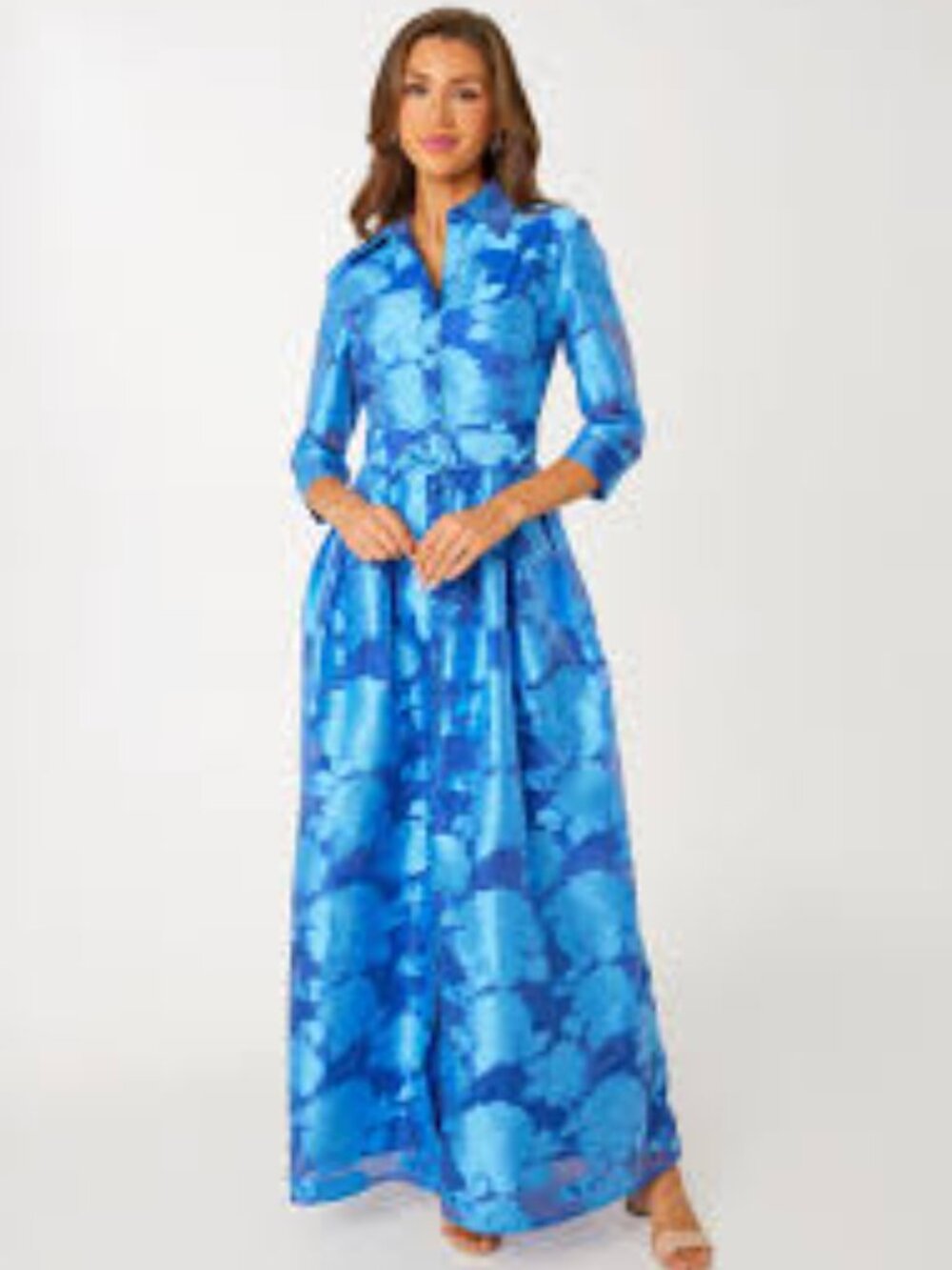 ABBEY GLASS CECILLIA FLORAL ORGANZA GOWN DRESS XS EXTRA SMALL Wedding - Picture 1 of 2